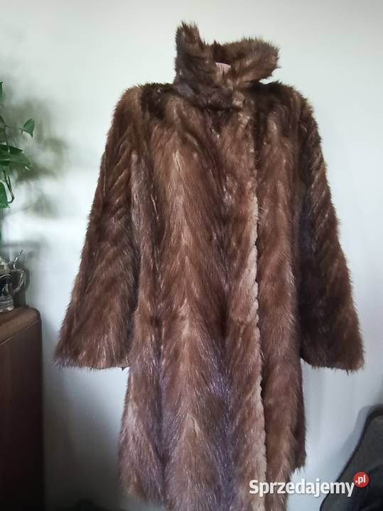Futro naturalne vintage norka Karczew