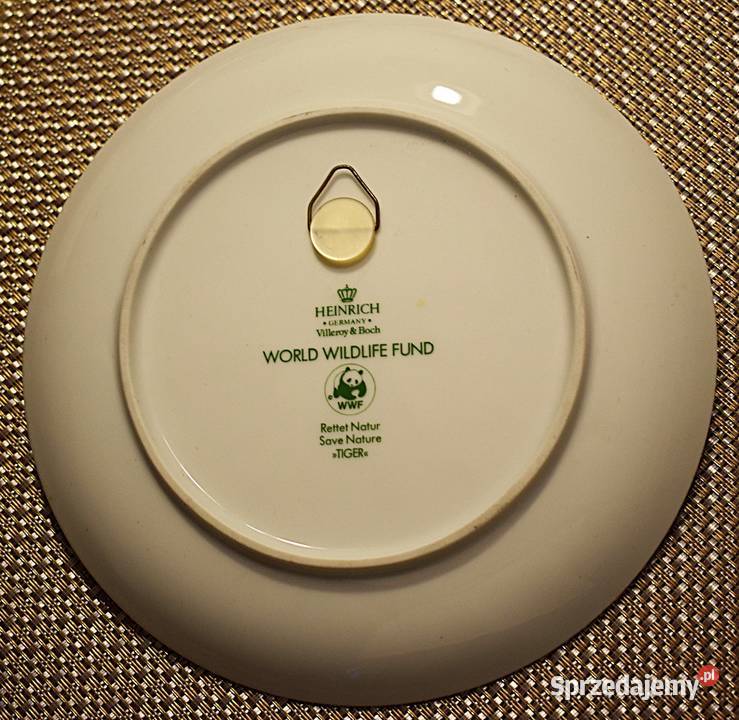 Tygrys talerz ozdobny porcelanowy VilleroyBoch Chełmno