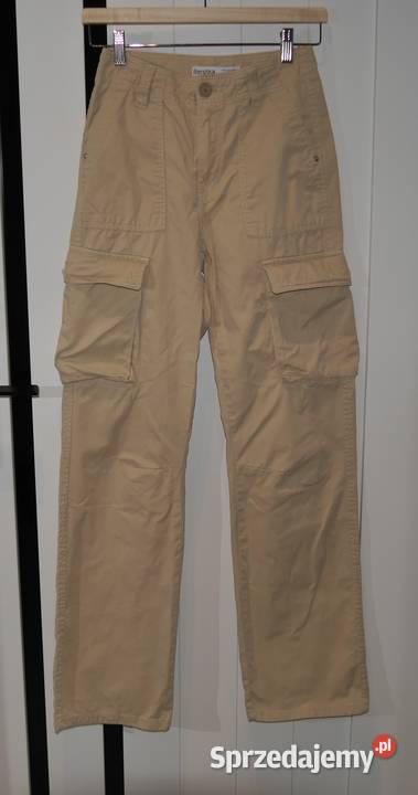 Bershka Cargo świetne bojówki 32 XXS Spodnie Wrocław sprzedam