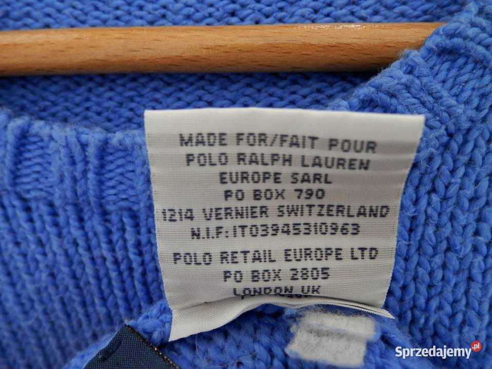 Sweter Ralph Lauren Kultowa Amerykańska Marka Łomża sprzedam