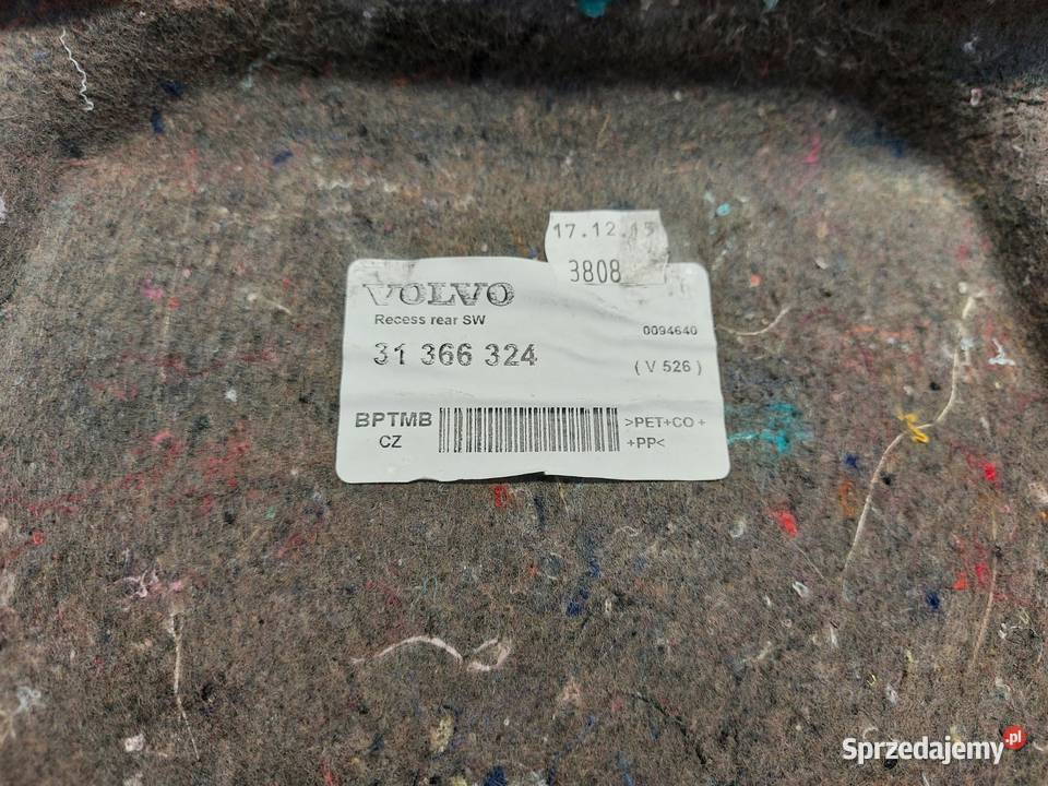 VOLVO XC90 II D5 Podłoga wnęka bagażnika osobowe