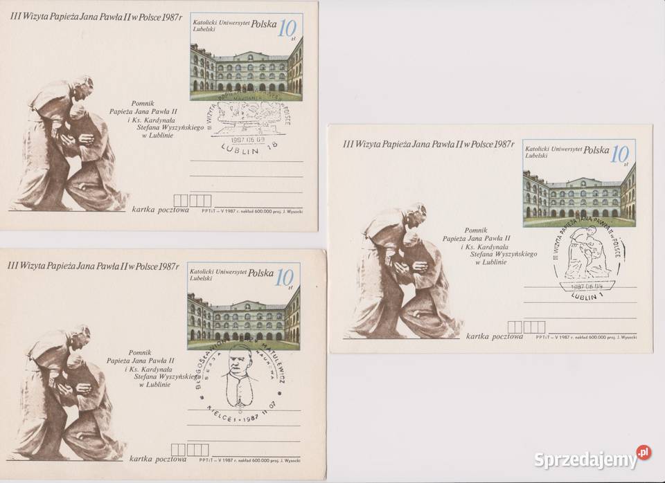 Okolicznościowe Pocztówki Wizyta Jana Paweła II Wrocław