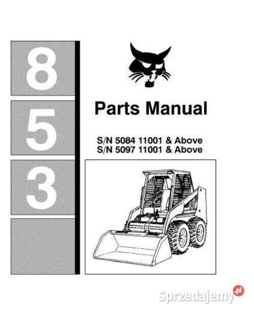 BOBCAT 751 753 G 773 853 Katalog części wysyłka Kielce