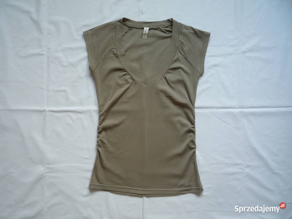 Reserved 36S 38M Koszulka Khaki Ciemny beż