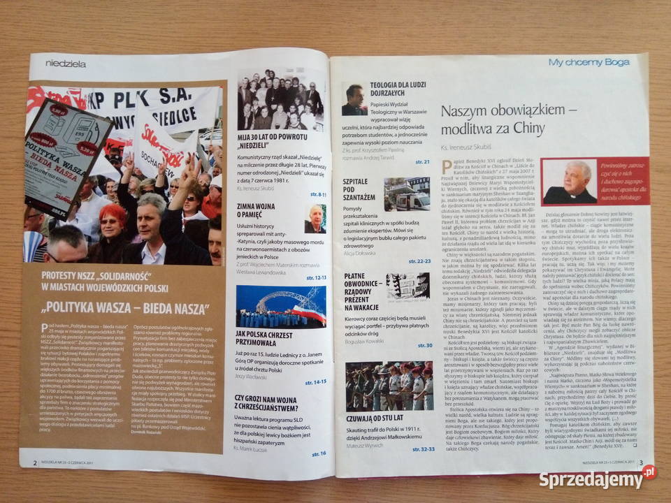 Tygodnik Niedziela czerwiec 2011r Dąbrowa Górnicza