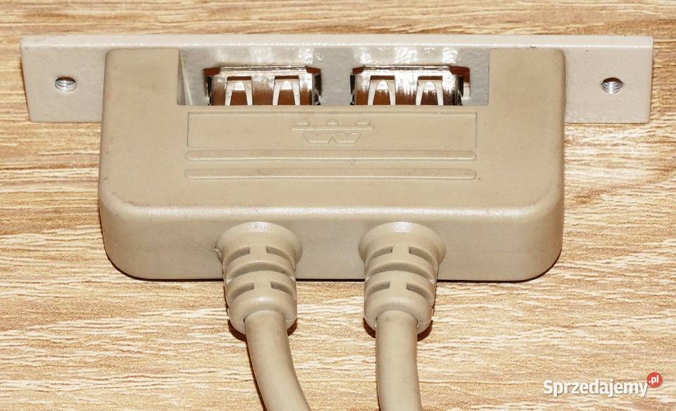 Zaślepka do obudowy z 2 gniazdami USB A i Gliwice
