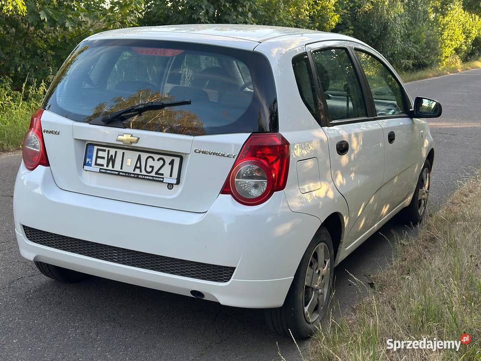 Chevrolet Aveo 12 LPG biały ładny Oszczędny 1206cm3 Wieluń sprzedam
