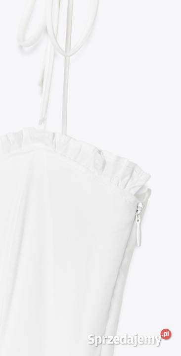 Sukienka długa midi Zara L biała bawełna Spódnice i sukienki Moda i Styl Warszawa