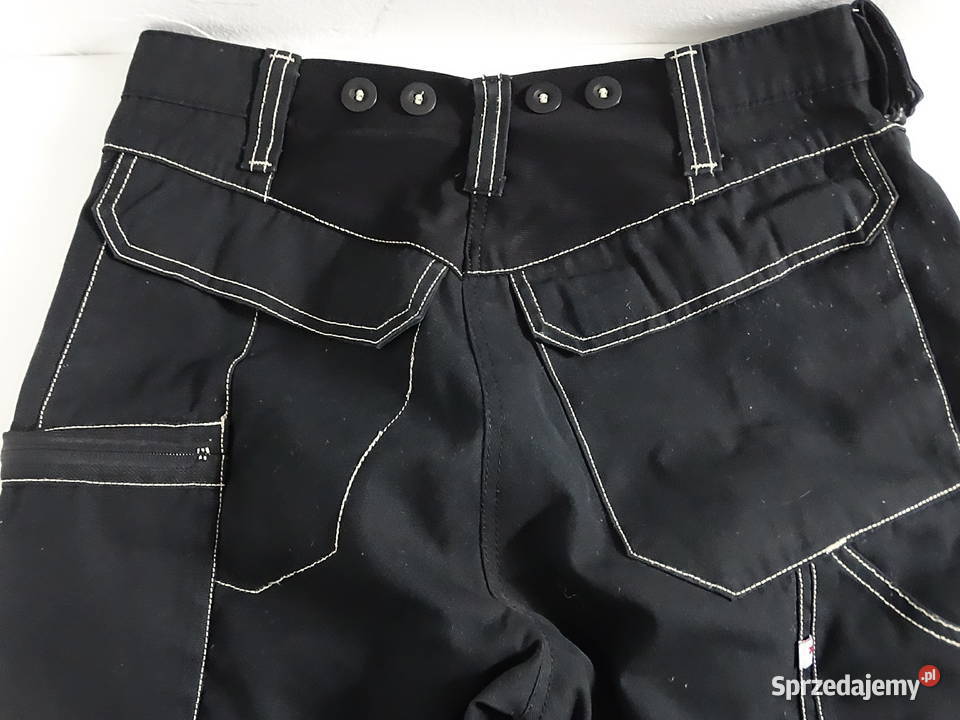 Spodnie Techwear Tactical Czarne z kontrastowymi Rozmiar M Biłgoraj sprzedam