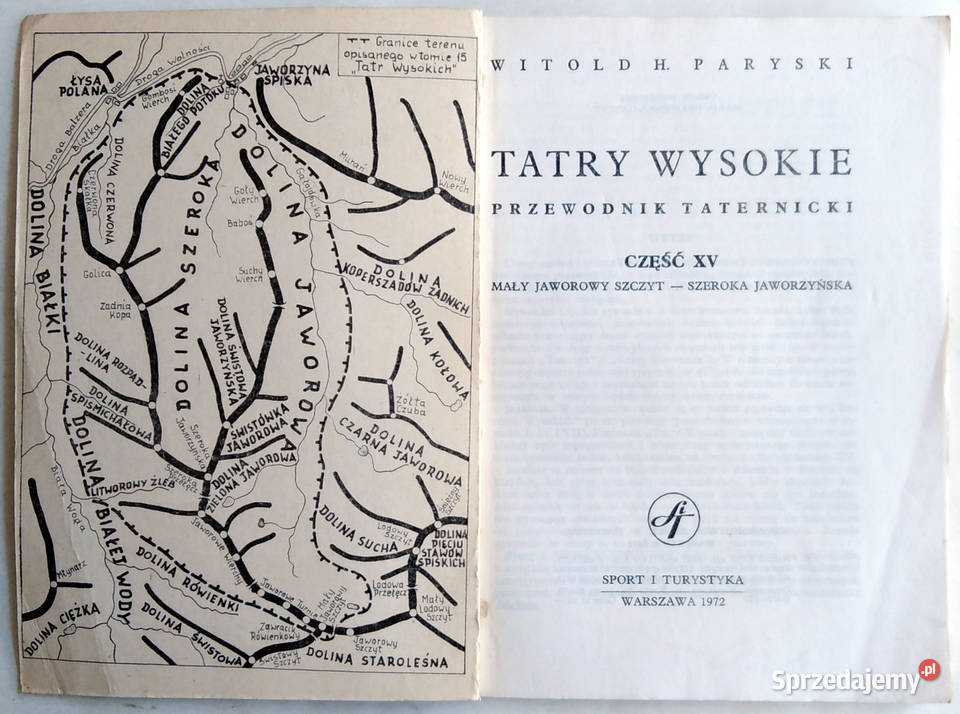 Tatry Wysokie WH Paryski Przewodnik taternicki Limanowa