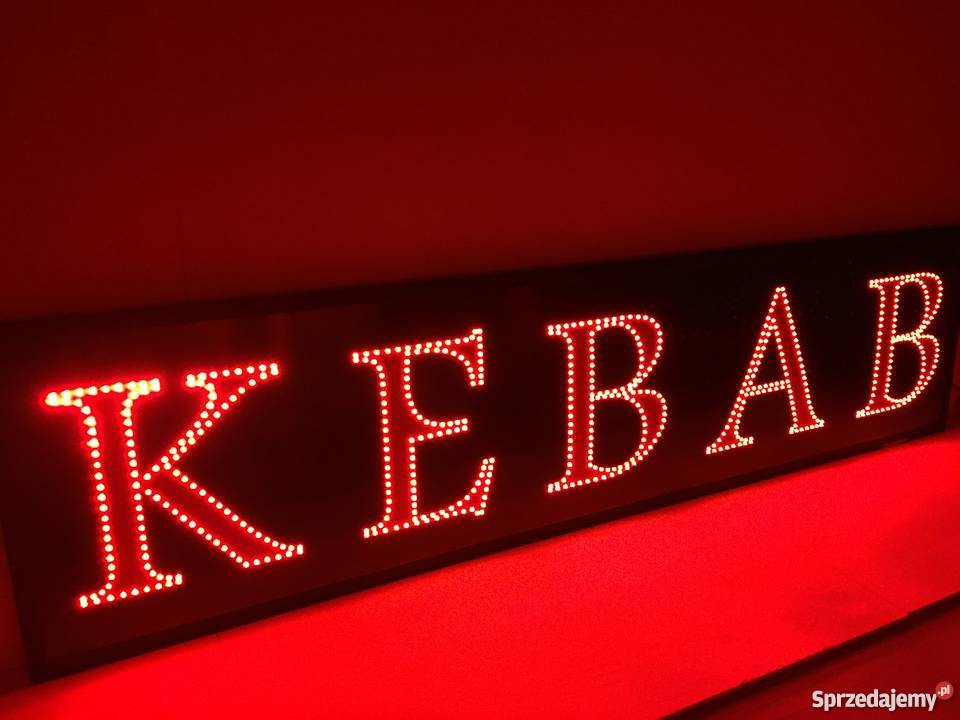 LED reklama KEBAB szyld 120 zewnętrzna NOWA Pomiechówek