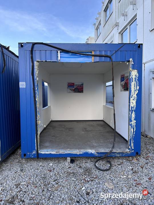KONTENER BIUROWY 36 DZIELONY NA DWA OSOBNE Biznes i Przemysł
