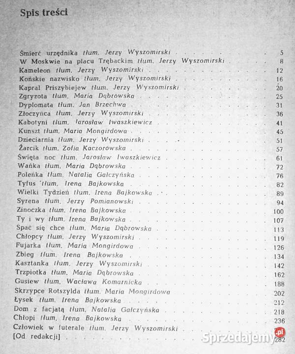 Opowiadania Antoni Czechow Rok wydania 1984
