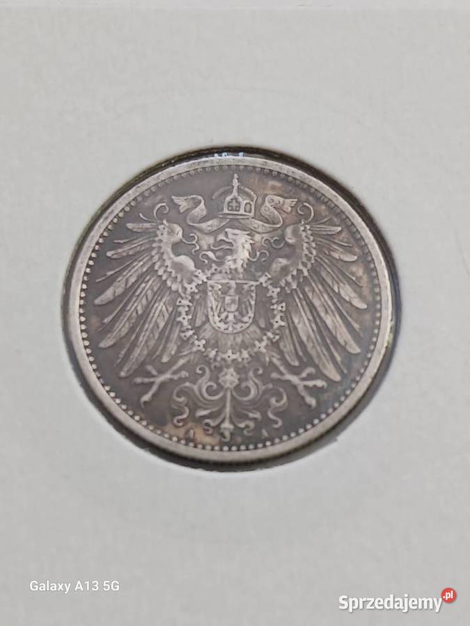 1 Marka Prusy 1914 r 3 mennica A Konin