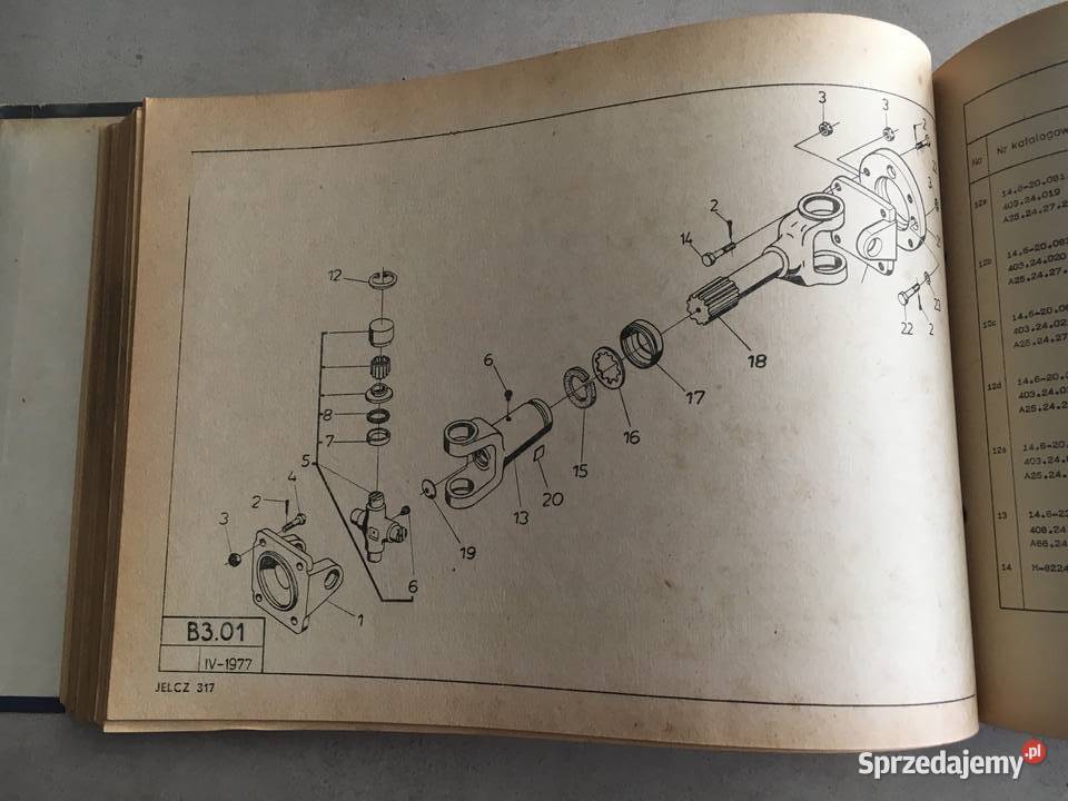 Jelcz 317 Katalog części zamiennych Łęczyca
