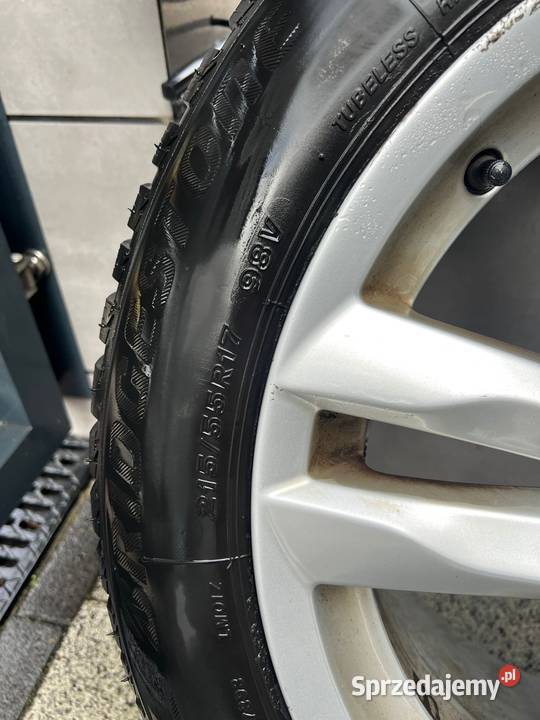 Koła VOLVO 17 oryginalne opony 21555 zima V60 łódzkie Tomaszów Mazowiecki sprzedam