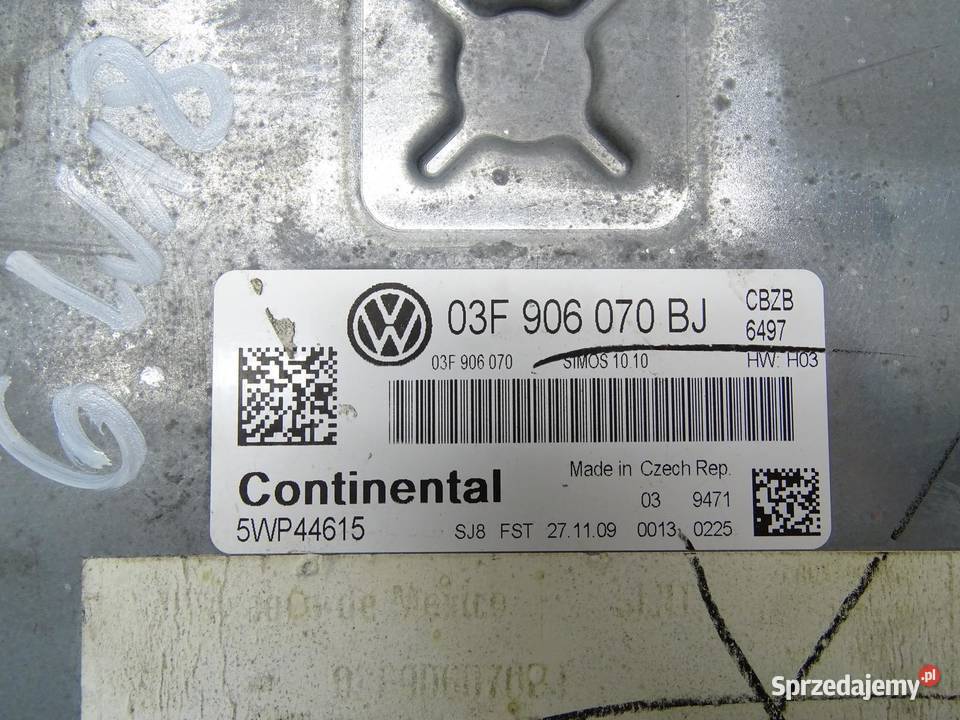 STEROWNIK KOMPUTER SILNIKA 03F906070BJ 12 TSI VW