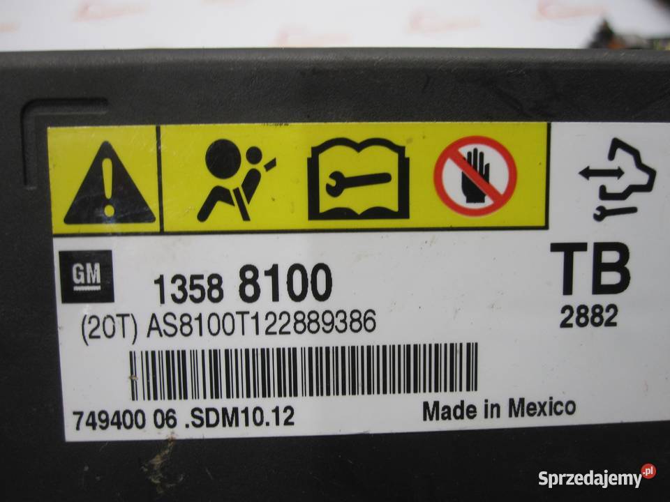 INSIGNIA A 16r moduł AIRBAG 13588100 świętokrzyskie Kielce