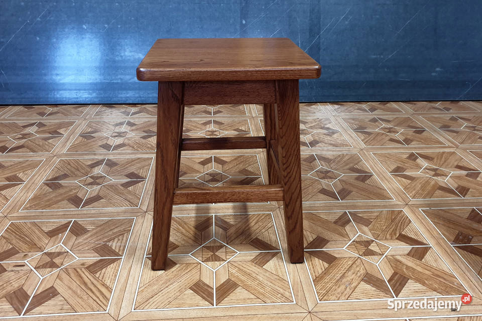 Taboret dębowy kolor do wyboru 32cm Maków Podhalański