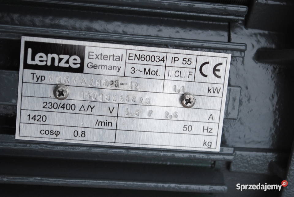 Motoreduktor kątowy 11kw 28obrmin z hamulcem Biznes i Przemysł lubuskie Kargowa sprzedam