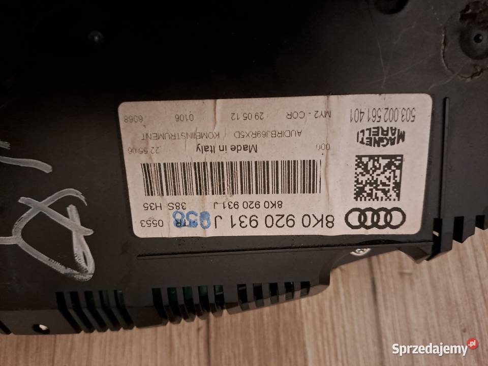 Czesci wnętrza a4 b8 przedlift polift