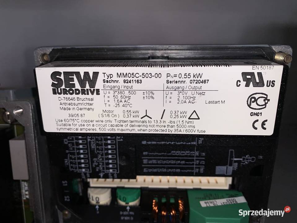 SEW Eurodrive WF20 DT71D4BMGMM05 550W Inverter mazowieckie Warszawa