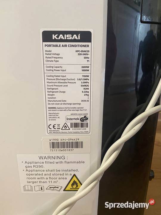 Klimatyzator przenośny KAISAI KPC09AK29 Morąg