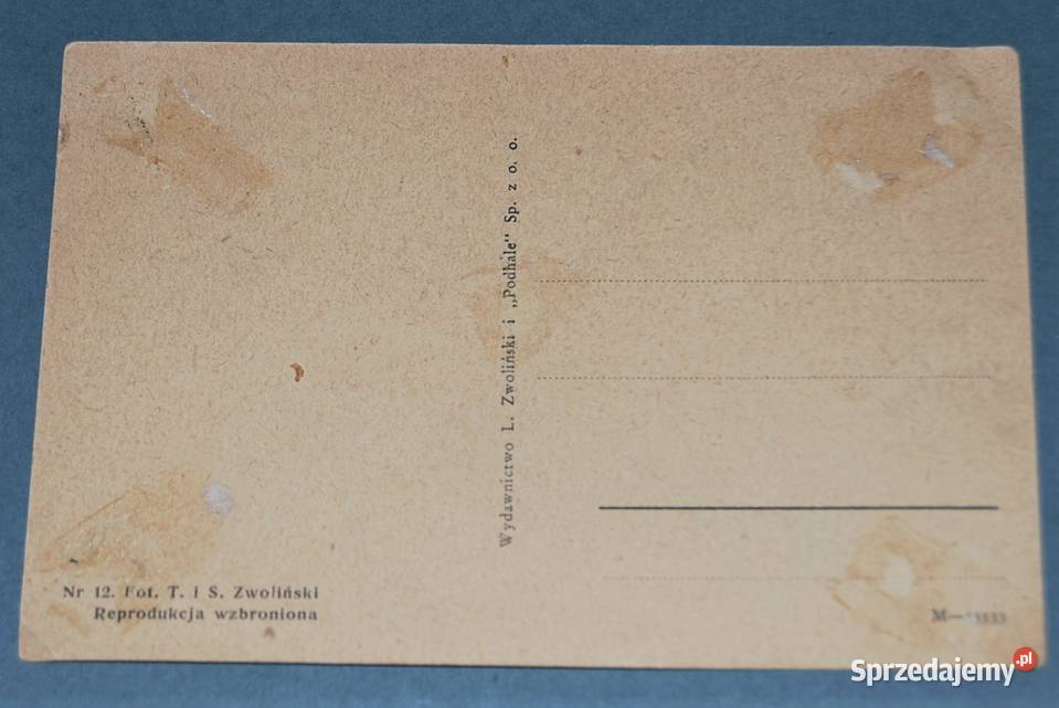 Pocztówka Tatry Brama Kraszewskiego Starocia Warszawa