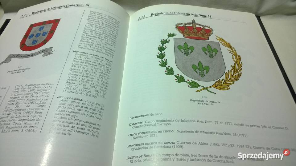 Książka CASTANO CANTERO HERBY ARMII HISZPAŃSKIEJ Warszawa