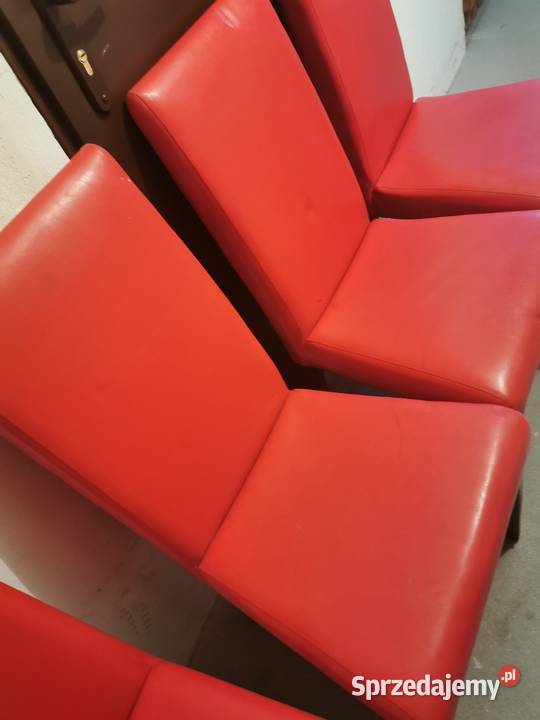 Krzesła z eko skóry 4 sztuki Zielona Góra