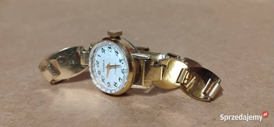 Zegarek Damski Czajka 17 JEWELS pozłacany AU