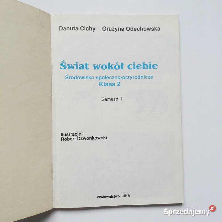 D Cichy GOdechowska Świat wokół Kl 2 Semestr II Łódź sprzedam