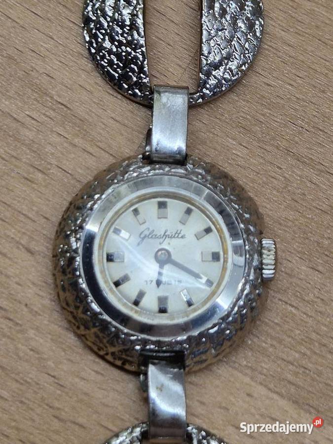 Glashtte koktajlowy damski zegarek biżuteryjny Damskie