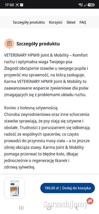 Sprzedam karme virbac psa na stawy i starszych Opole