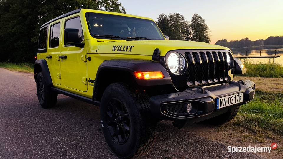 Jeep Wrangler JL Willys 2022 żółty Wrangler Warszawa