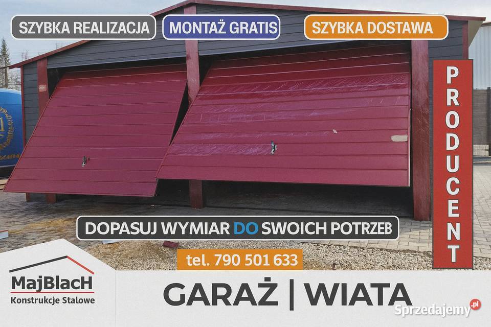 GRAFIT Profil Garaż Blaszany Brama ORZECH Maków Mazowiecki sprzedam