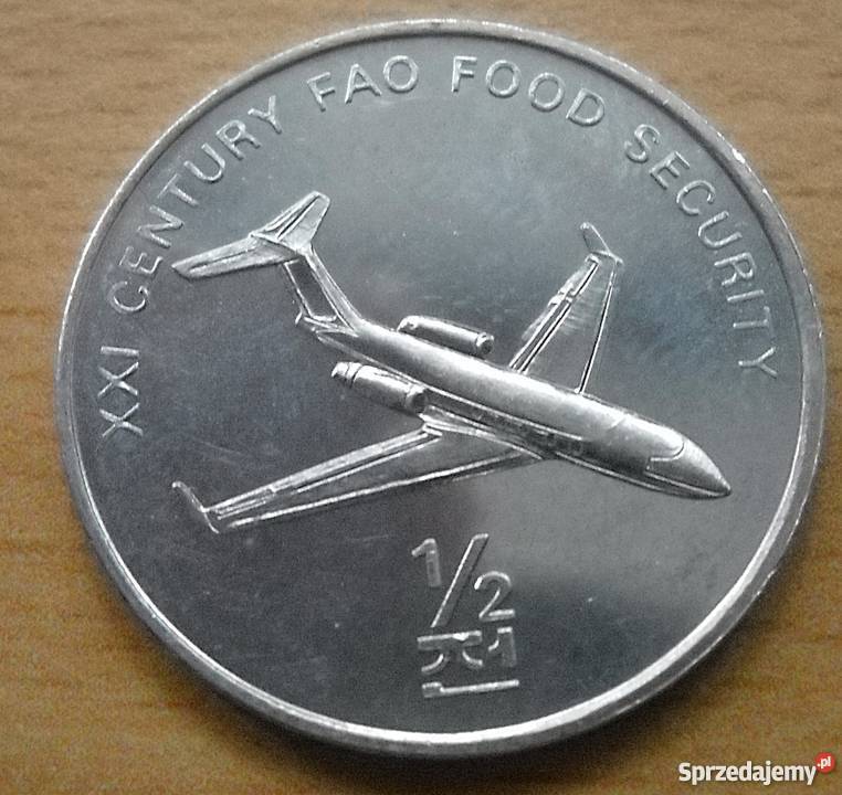 KOREA PÓŁNOCNA12 WON2002 rFAOSAMOLOT Legionowo