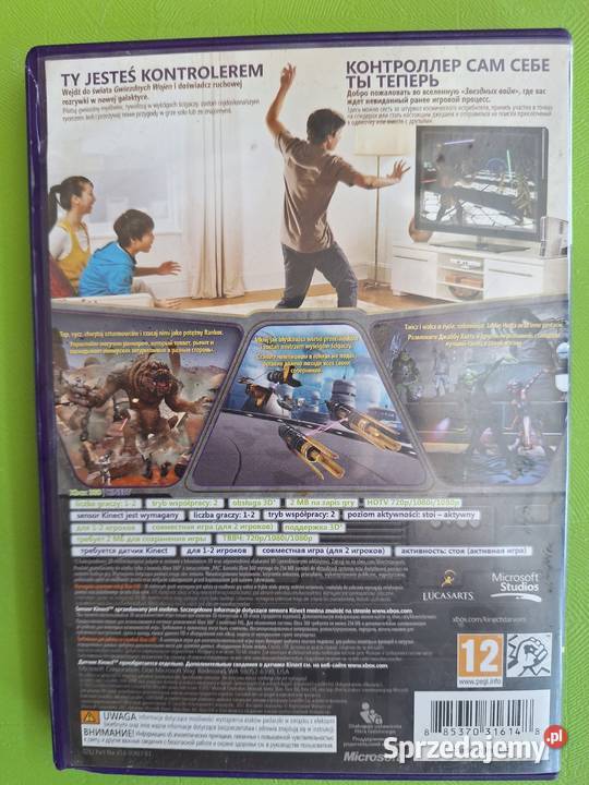 Gra wideo Kinect Star Wars na konsolę Xbox 360 akcja Warszawa sprzedam