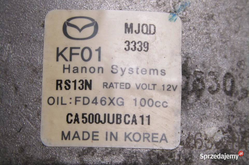 KOMPRESOR SPRĘŻARKA KLIMATYZACJI 22 D MAZDA CX5
