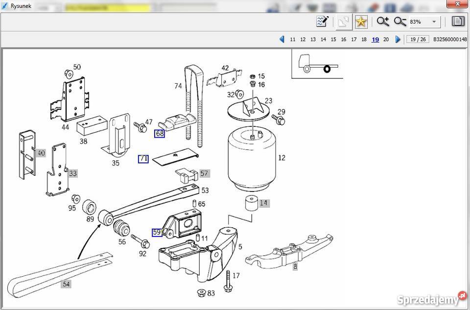 Mercedes Atego podstawa zawieszenia uchwyt śląskie Częstochowa