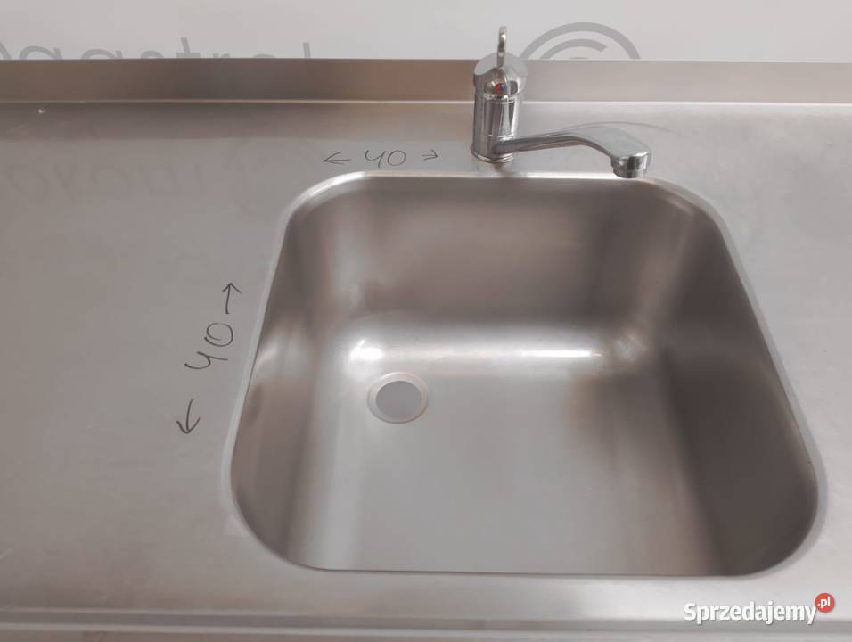 Stół ze zlewem i miejscem pod zmywarkę 153x60x85 dolnośląskie Wrocław