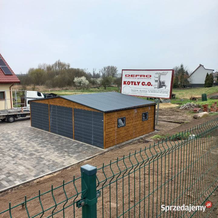 Garaż 9x6 Garaże blaszane Wiaty śmietnikowe 54m2 zachodniopomorskie Gryfino