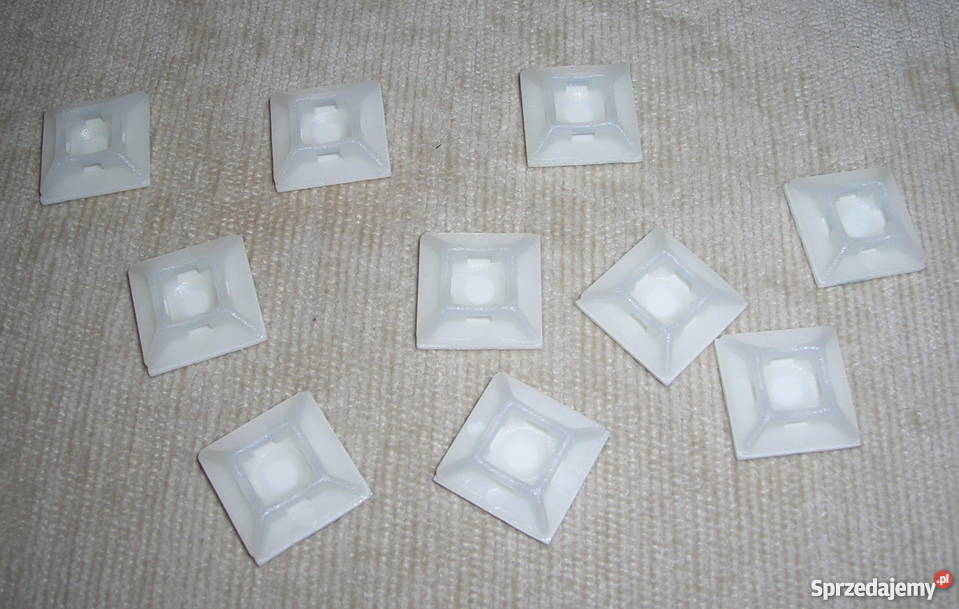 Uchwyt samoprzylepny do opaski 4mm 19x19mm 10 Wyszków