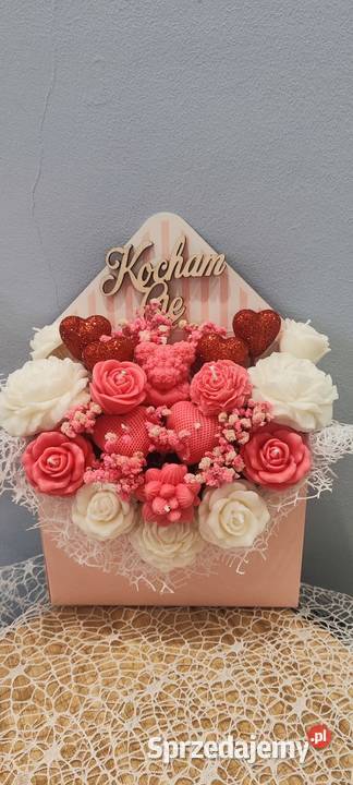 Flower Box Walentynki naturalny wosk sojowy Walentynki Dekoracje świąteczne Wyszków