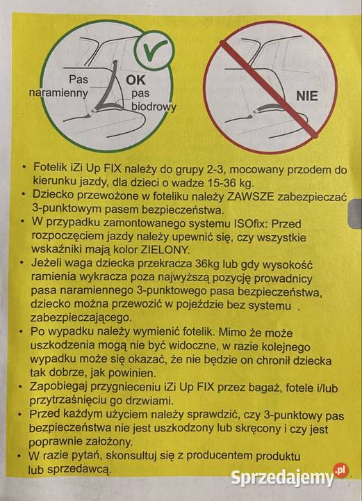 Fotelik samochodowy BeSafe iZi Up X3 Fix