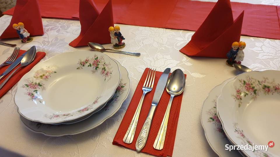 Figurki weselne ozdoba na stół pamiątka Skierniewice