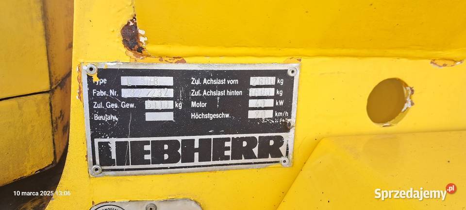 Ładowarka kołowa LIEBHERR L508 łyżka widły dolnośląskie Kostrza