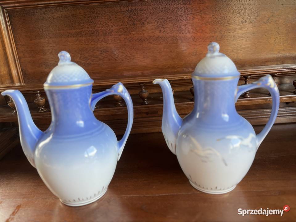 Dzbanek B GRoyal Copenhagen Złota Mewa Porcelana i szkło Gdańsk sprzedam