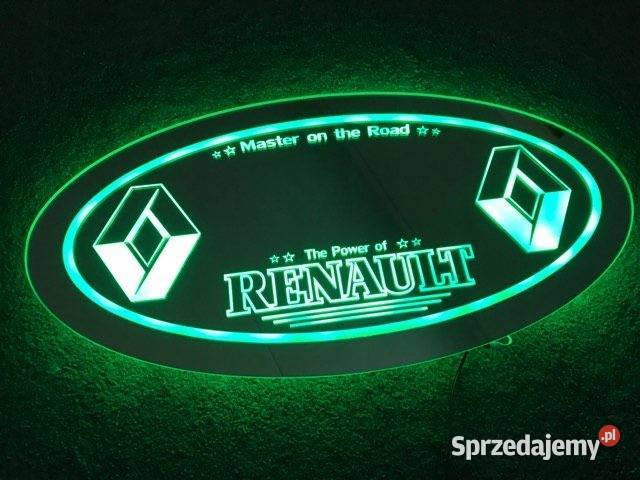 Lustro LED RENAULT 24v TIR podświetlane świecące Kobierno