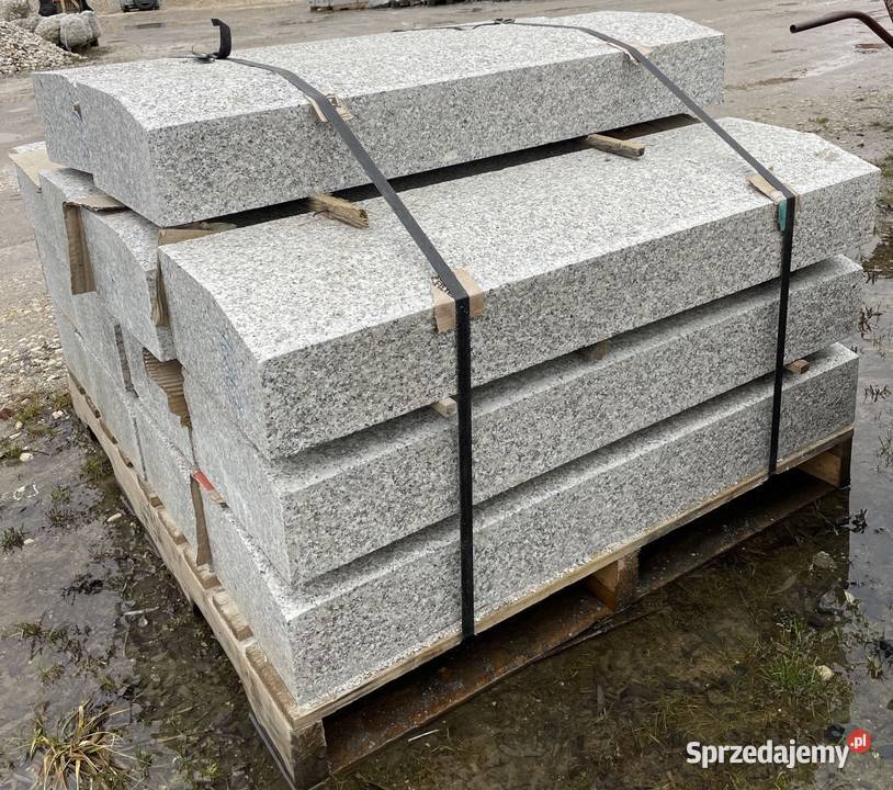 KRAWĘŻNIK DROGOWY GRANITOWY 15x30 Płomieniowany Kostka brukowa Dom i Ogród Warszawa